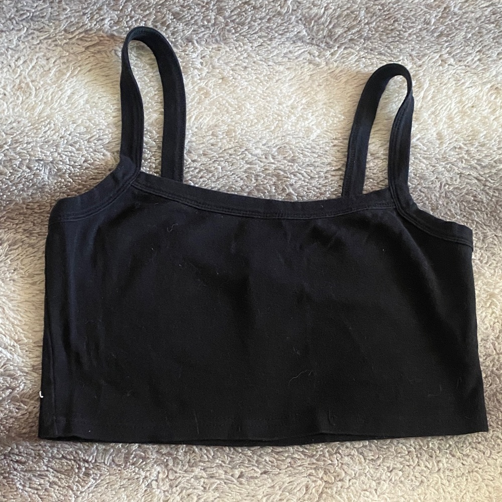 4/$30 Forever 21 Black Ribbed Camisole Tank